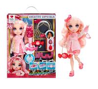 Rainbow High Creative Crystals Bella - Bambola Fashion Rosa da 28 cm con Kit per Accessori di Cristallo, Anello per Te, Fai da Te, Gioco in Resina, Regalo per Bambini età 8+, Non COMMESTIBILE
