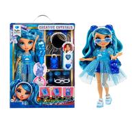 RAINBOW High Creative Crystals Skyler - Bambola Fashion Blu da 28 cm con Kit per