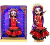 Rainbow High Edizione per il Día de los muertos 2022: MARIA GARCIA. Bambola alla Moda da Collezione (28 cm) con Trucco e Borsa a Forma di Teschio. Espositore Luminoso e Accessori Super Glamour