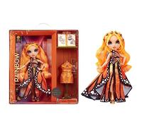 Rainbow High Fantastic Fashion Doll - POPPY ROWAN - Bambola fashion arancione da 11" e set da gioco con 2 abiti e accessori alla moda - Età 4-12 anni