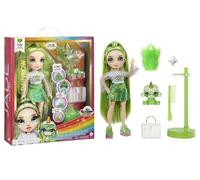 Rainbow High Fashion Doll con Slime & Animale - Jade (verde) - Bambola scintillante da 28 cm con Slime scintillante, Animale Magico e Accessori Moda - Età 4-12 anni