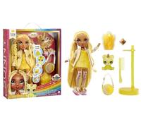 Rainbow High Fashion Doll con Slime & Animale - Sunny (giallo) - Bambola scintillante da 28 cm con Slime scintillante, Animale Magico e Accessori Moda - Età 4-12 anni