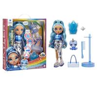 Rainbow high fashion doll con slime & cucciolo - skyler (blu) - bambola scintillante da 28 cm con slime, animale magico e accessori alla moda