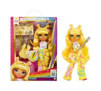 Rainbow High Junior High Rock Band - Sunny, Giallo - Bambola Fashion da 23 cm con Chitarra, Personalizzabile con Adesivi, Snodata, Età: 4+