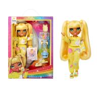 Rainbow High Junior High PJ Party - Sunny (giallo) - Bambola snodata da 22 cm co