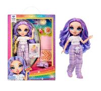 Rainbow High Junior High PJ Party - Violet (viola) - Bambola snodata da 22 cm co