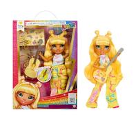 Rainbow High Junior High Rock Band - Sunny, Giallo - Bambola Fashion da 23 cm con Chitarra, Personalizzabile con Adesivi, Snodata, Età: 4+