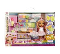 Rainbow high littles - dessert shop con bambola kandy