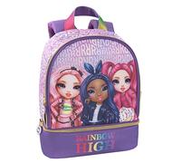RAINBOW HIGH - Mini Zaino Scuola e Tempo Libro Unisex, Zainetto Casual Per Ragazzi e Ragazze - cm 22x10x33h