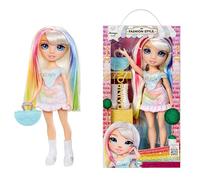 Rainbow High My Fashion Style Doll - Amaya - Bambola alla moda color arcobaleno di 28 cm con abito e borsetta alla moda, snodata, collezionabile, età 4-12 anni