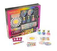 RAINBOW HIGH Nail Art Set, Kit Unghie per Bambine con Smalti colorati e separadita, Adesivi Glitter Arcobaleno, Gemme 3D - Nice Group