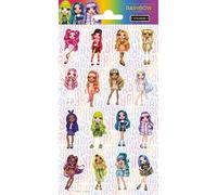 Rainbow High Pack of Glitter Stickers 10 x 20 cm