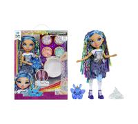 Rainbow High Rainbow Shimmers with Slime - Skyler, blu - Bambola Fashion di 28 cm, con Kit Slime e un Coniglietto come Animaletto Domestico, Età 4+