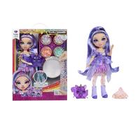 Rainbow High Rainbow Shimmers with Slime - Violet, porpora - Bambola Fashion di 28 cm, con Kit Slime e uno Scoiattolo come Animaletto Domestico, Età 4+
