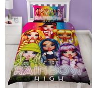 Rainbow High Luminoso Set Copripiumino Singolo Bambini Camera da Letto Due Lati