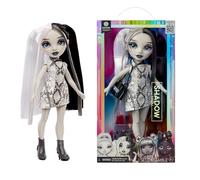 Rainbow High Shadow High Heather Grayson - Bambola Fashion da 28 cm, Capelli e Vestiti Bianchi e Neri, Borsetta alla Moda, Ideale da Regalare. Età 4-10