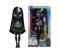 Rainbow High Shadow High Shanelle Onyx - Bambola Fashion da 28 cm, Capelli e Vestiti Neri, Borsetta alla Moda, Ideale da Regalare. Età 4-10