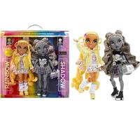 Rainbow High Shadow High Special Editon Madison Twins 2 Pack - SUNNY & LUNA - Bambole fashion con abiti griffati gialli e grigi da abbinare con accessori - Età 4-12 anni