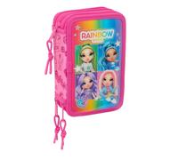 RAINBOW HIGH SHINE - School Pencil Case with 37 Tools Included, Children's Penci