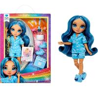 Rainbow High Junior High PJ Party - Skyler (blu) - Bambola snodata da 22 cm con