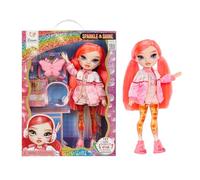 Rainbow High Sparkle & Shine Doll - Dawn - Bambola Fashion di 28 cm con Capelli Rosso Corallo e Bolle Magiche sulle Gambe, Colore, Stile, Gioco, Collezionabile, età 4-12 Anni