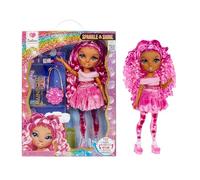 Rainbow High Sparkle & Shine Doll - Leilani - Bambola fashion di 28 cm con capelli rosa e bolle magiche sulle gambe, colore, stile, gioco, collezionabile, Età 4-12 anni