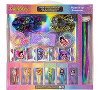 Rainbow High - Townley Girl - Set di accessori per capelli, regalo per bambini, adolescenti, ragazze, età 3+ (15 pezzi) tra cui fiocco per capelli, extension per capelli, elastici, fermagli per
