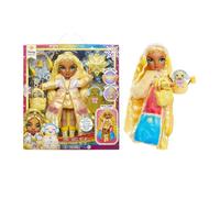 Rainbow High Winter Wonderland Sunny - Bambola Alla Moda Viola 28cm Con Neve Magica Nascosta Nei Vestiti Che Si Gonfia Con L’Acqua