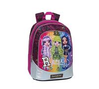 RAINBOW HIGH - Zaino Organizzato Scuola Media, Superiore e Elementare con 2 Ampi Spazi Centrali a Zip e Spallacci Regolabili, Vano Frontale a Zip e Tasche Laterali - 32x43Hx23, 31L