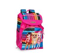 RAINBOW HIGH - Zaino Scuola Ufficiale Rainbow High, Zaino Bambini, 2 Ampi Spazi Centrali, Tasche Frontali e Laterali, Spallacci Regolabili e Imbottiti, Schienale Imbottito, 29x41Hx13,5 cm, Fuchsia