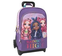 ZAINO TROLLEY STACCABILE SCUOLA ELEMENTARE / MEDIA RAINBOW HIGH 36x23X47H CM