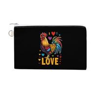 Rainbow I Love Cock portamonete carino cambiamento sacchetto portafoglio pochette con zip, Stile:, Taglia unica