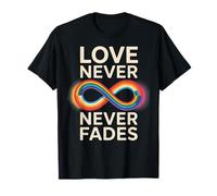 Rainbow Infinity Love Is Love Equality Pride Art Maglietta