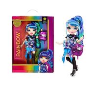 Rainbow Junior High Edizione Speciale - HOLLY DE-VIOUS - Bambola fashion snodata blu e verde da 9"/22,86cm con accessori e zaino morbido apribile/chiudibile - Ideale da regalare - Età 4-12 anni