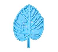 Rainbow-Light Effect Silicone Leaf Mold Holographic-Cup Mat Resina Casting Mold Palm-Leaf Cup Pad Home-Decor Holographic-Silicone Gioielli per resina epossidica