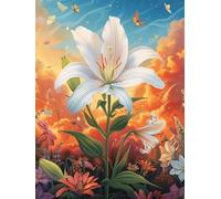 Rainbow Lily Flower Rompicapo 1000 Pezzi Per Regalo Aziendale Cartone Rigido Tema Business Animals And Plants Per Team Building Con Confezione Personalizzabile Qualità Premium 1000 PCS