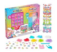Rainbow Loom: Care Bears Cutetique: Sharing is Caring - 16 ciondoli, kit fai da te per braccialetti in gomma, esclusivo telaio a forma di orsetto allegro, creazione di gioielli, per bambini dai 7 anni