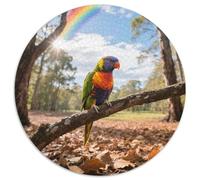 Rainbow Lorikeet 1000 Pezzi Puzzle Circolare Avanzato Per Appassionati Pianificazione Strategica Bird Regalo Festivo Pronto Per Incorniciare 1000pcs (67.5x67.5cm)