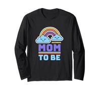 Rainbow Mom To Be for Mothers of Rainbow Baby Maglia a Manica