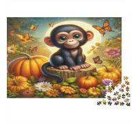 Rainbow Monkey Smoking in Cosmic Space Jigsaw Puzzle Impossible 1000Pcs Decorazione Per La Casa. Rilassamento E Intelligence Per Adulti E Ragazzi Da 14 Anni 38x26cm/1000pcs