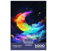 Rainbow Moon Jigsaw Puzzle Impossible 1000Pcs Interesting Decorazione Per La Casa. Rilassamento E Intelligence Per Adulti E Ragazzi Da 14 Anni 52x38cm/1000pcs
