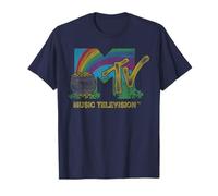 Rainbow MTV Logo W/Pot of Gold & Clover San Patrick's Day Maglietta