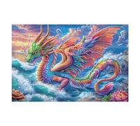 Rainbow Oriental Dragon Puzzle 1000 Pezzi Sfida Logica Avanzata Happy Time Rompicapo Per Menti Brillanti Stimolo Cognitivo Esercizio Mentale Regalo Per Laurea 1000 PCS