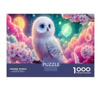 Rainbow Owls Jigsaw Puzzle Impossibili 1000 Pezzi Animal Decorazione Per La Casa. Giochi Rilassamento E Intelligence Per Adulti E Ragazzi Da 14 Anni 38x26cm/1000pcs