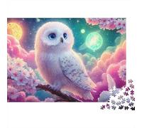 Rainbow Owls Set Puzzle Premium Da 1000 Pezzi, Fantasy Owl, Impossibile, Difficile, Stimolante, Stress, Migliore Regalo, Idea Regalo, Hobby, Tempo Libero 52x38cm/1000pcs