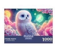 Rainbow OwlsPremium Jigsaw Puzzles for Adults A 1000-Piece Advanced-Level Set Featuring Challenging And Educational Games - Designed As The Jigsaw Puzzles for Adults And Mature Kids Aged