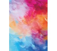 RAINBOW PALETTE ARTBOOK: 8.25 x 11 Inch 100 Smooth Blank Pages | Gift for Artists, Students & Selfcare lovers | For Art, Education, Travel & Home