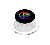 Rainbow Peace Pride Visibilità Libertà Rispetto PopSockets PopGrip per MagSafe