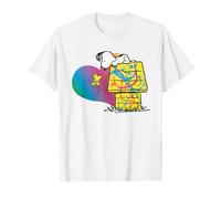 Rainbow Peanuts Snoopy Woodstock BFF Heart XOX Graffiti Riot Maglietta