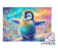 Rainbow Penguin Spreading Its Wings Puzzle Da 1000 Pezzi Cute Penguin Perfetto Regalo Per Ragazzi, Ragazze, Uomini E Donne 38x26cm/1000pcs
